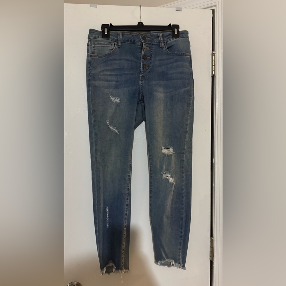 Grace and Lace, 5 button, crop jeans